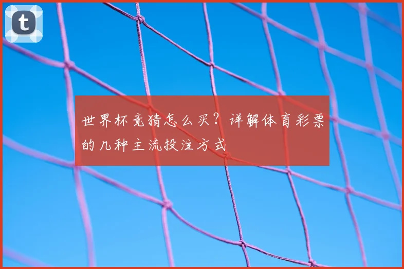 世界杯竞猜怎么买？详解体育彩票的几种主流投注方式