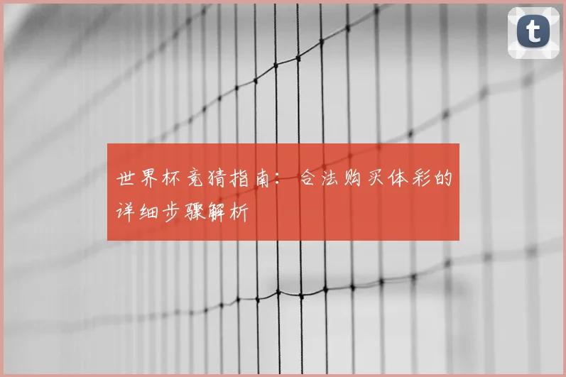 世界杯竞猜指南：合法购买体彩的详细步骤解析